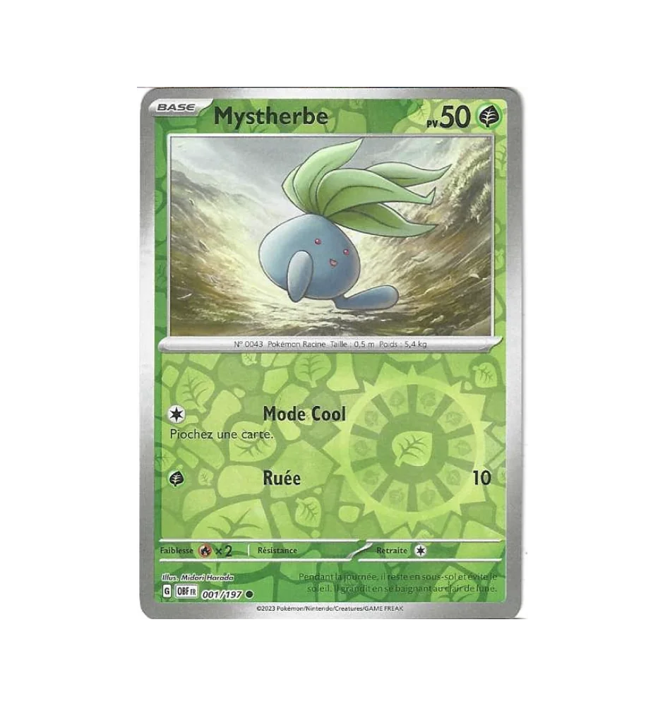 Mystherbe 001/197 Reverse OBF Flammes Obsidiennes