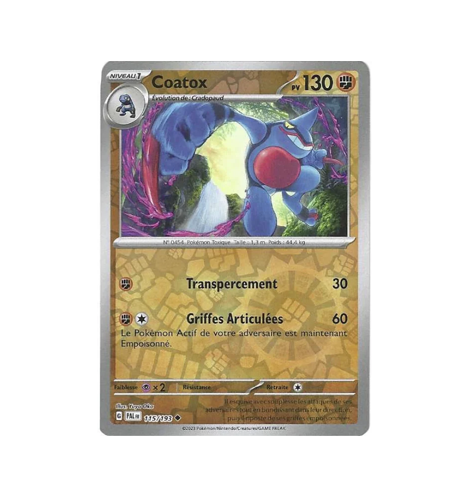 Coatox 115/193 Reverse PAL Evolutions à paldéa