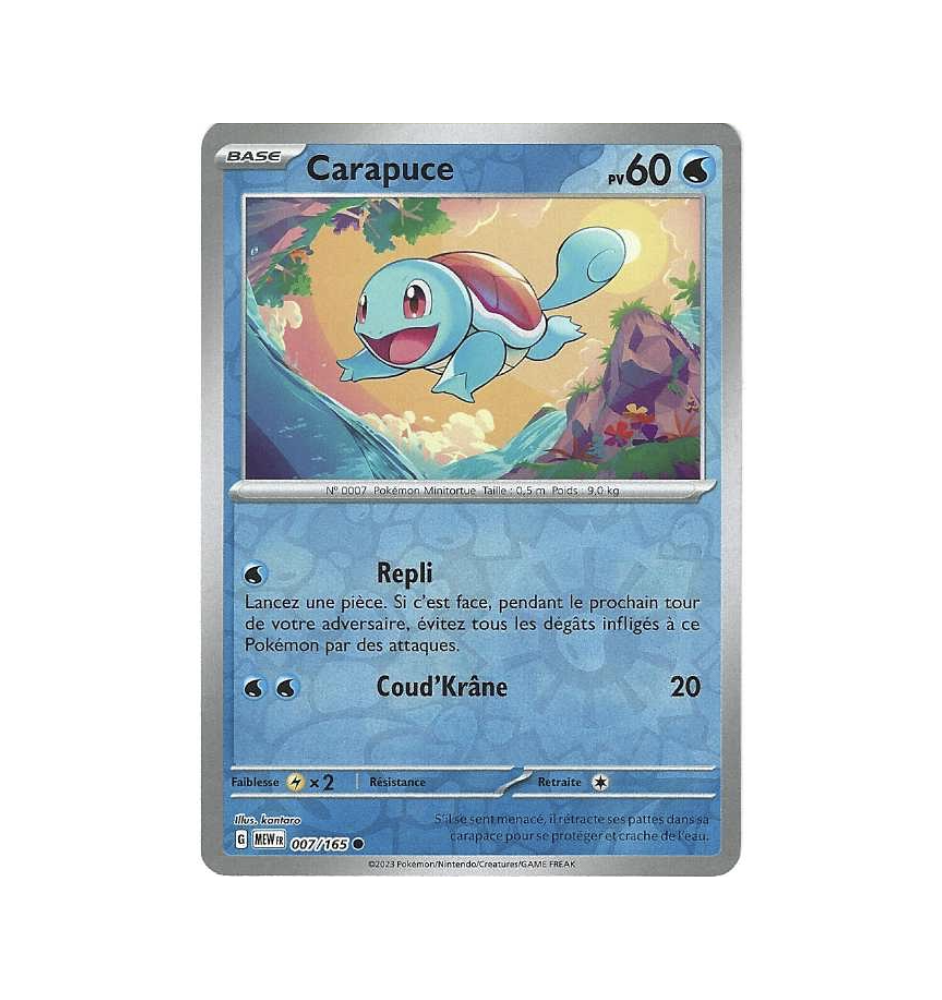 Carapuce 007/165 Reverse