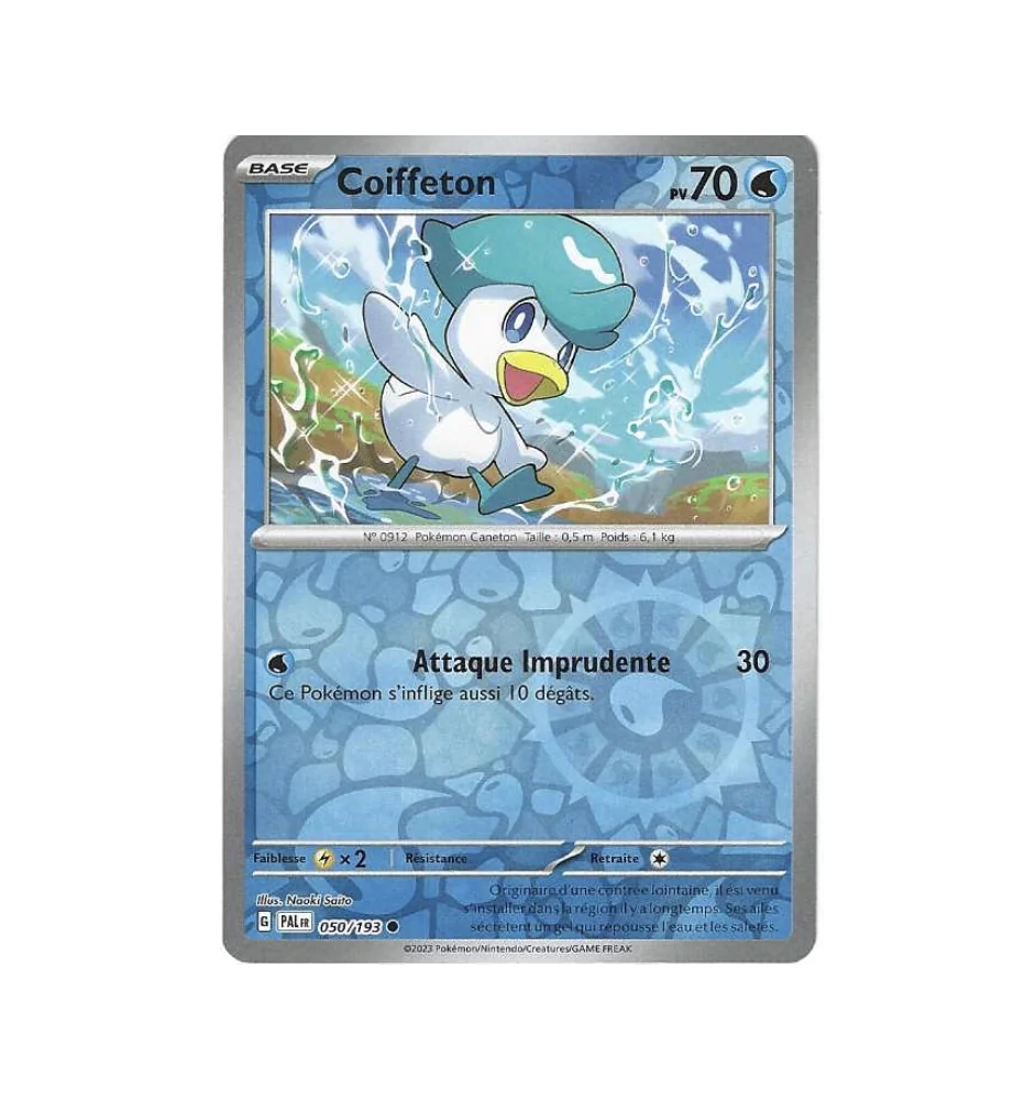 Coiffeton 050/193 Reverse PAL Evolutions à paldéa