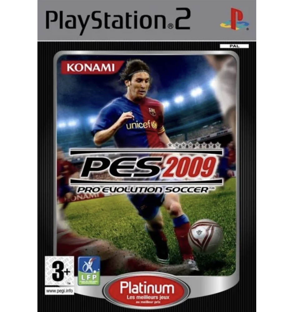 PS2 PES Pro Evolution Soccer 2009 Plat Cib