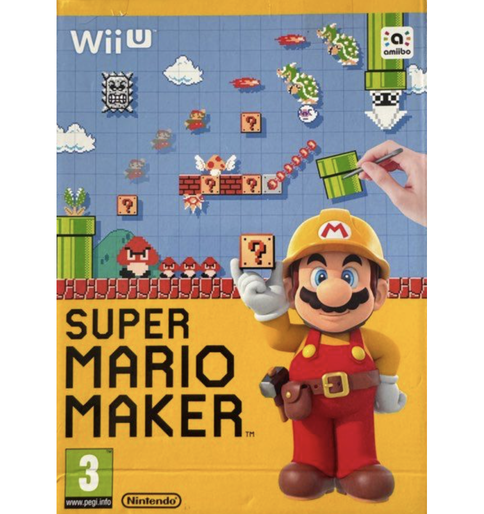 WII U Super Mario Maker + art book Cib
