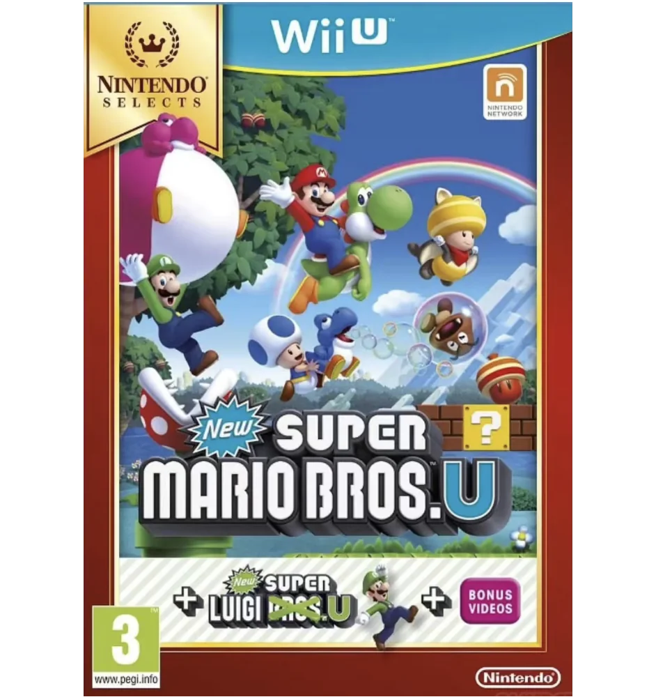 WII U New Super Mario Bros.U + Luigi Nintendo Select