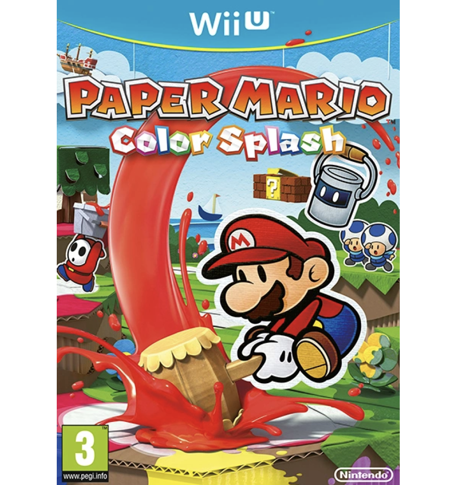 WII U Paper Mario Color Splash Neuf
