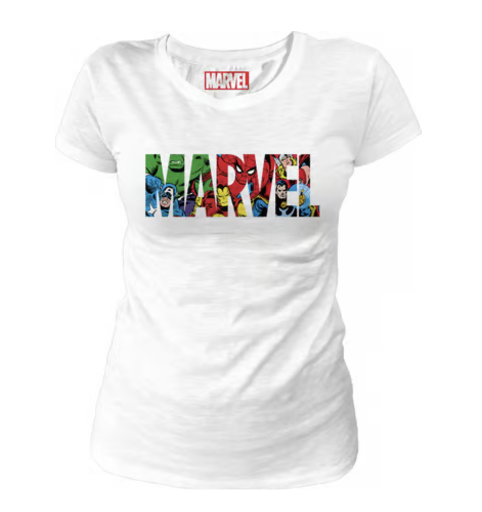 T-Shirt Marvel Logo Characters (L)