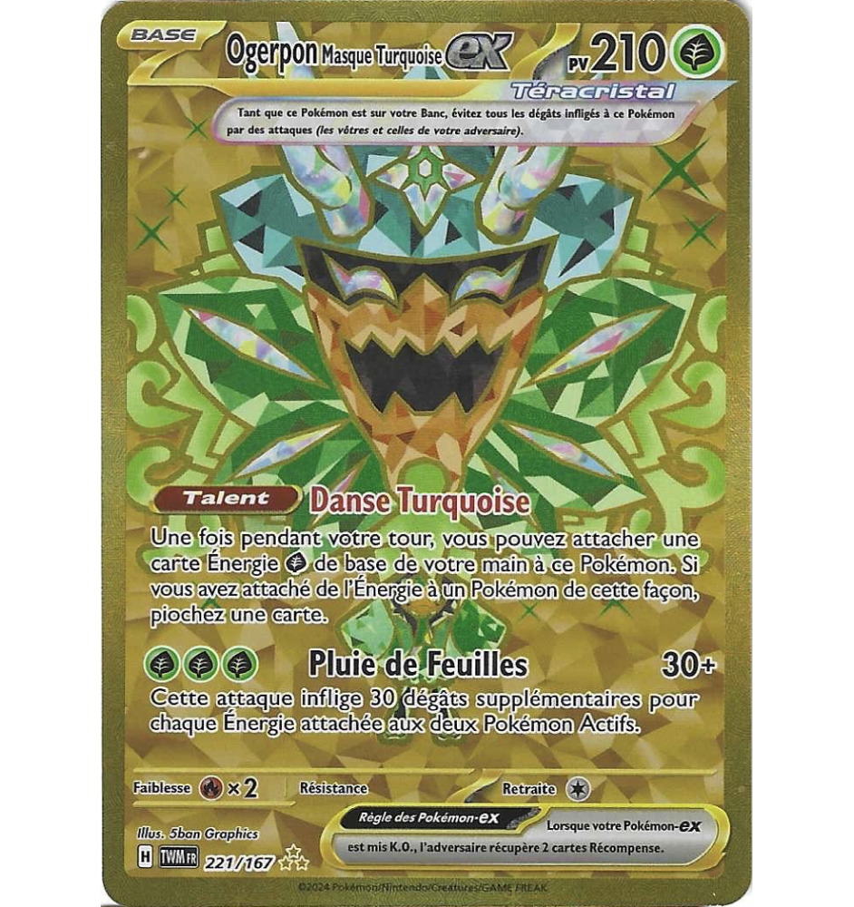 Ogerpon Masque Turquoise Ex 221/167