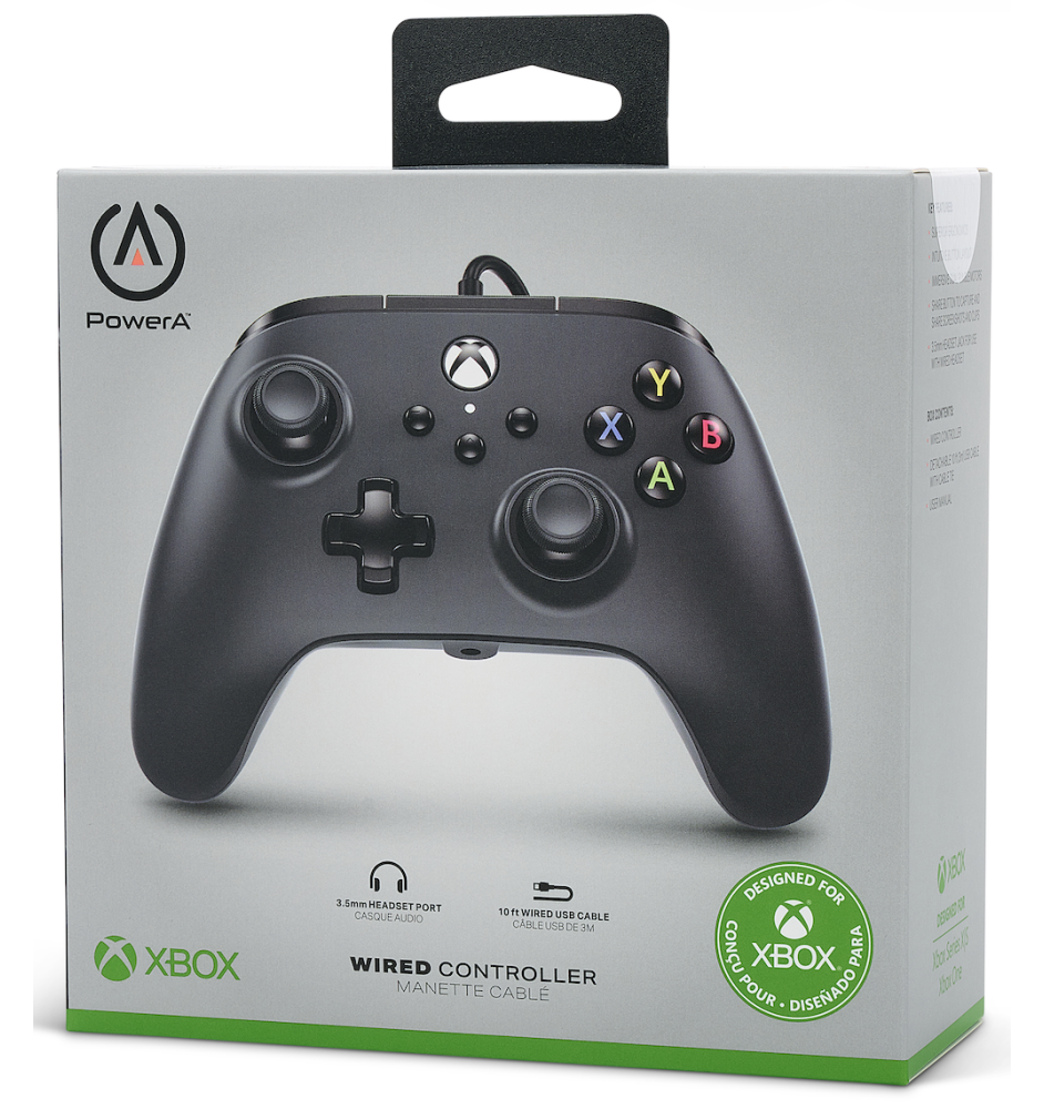 Manette Filaire Noire pour  Xbox Series X/S et PC Neuve