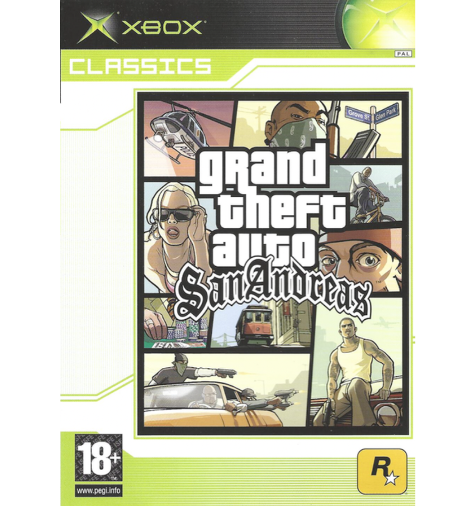 XBOX 1ere Grand Theft Auto San Andreas Classic cib