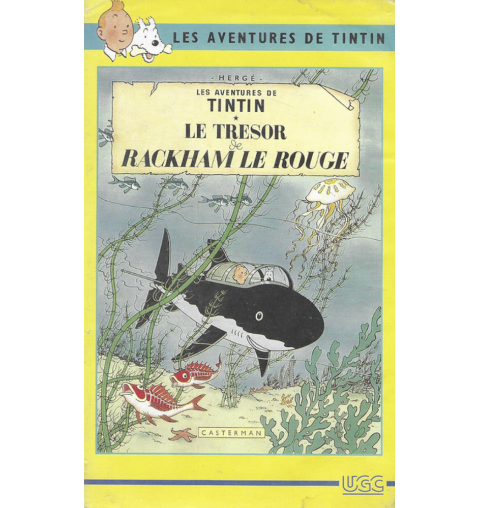 VHS Tintin Le trésor De Rackham Le Rouge