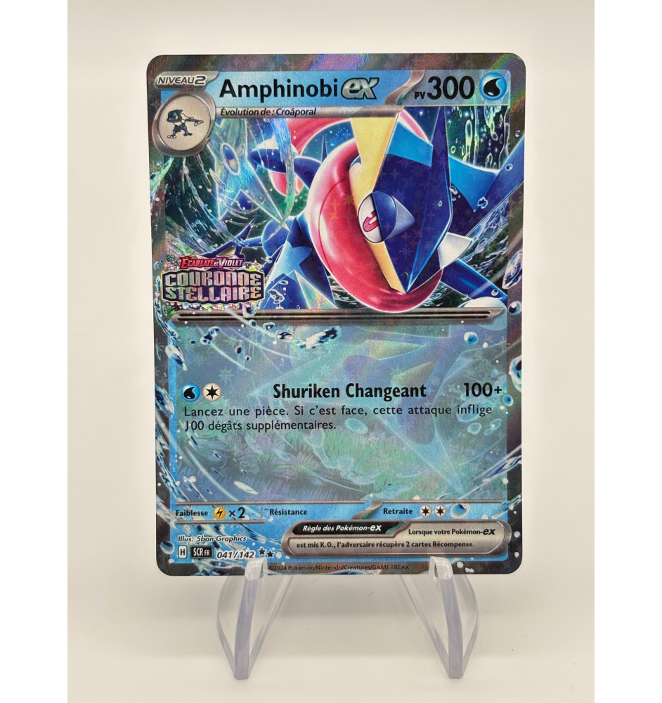 Carte Pokemon AMPHINOBI SVP 054 EX PROMO DECK Ecarlate et Violet EV / SV FR NEUF