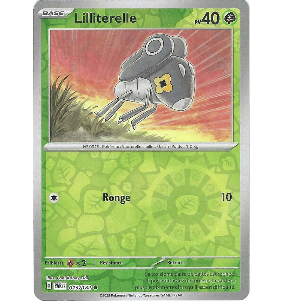 Lilliterelle 013/182 Reverse