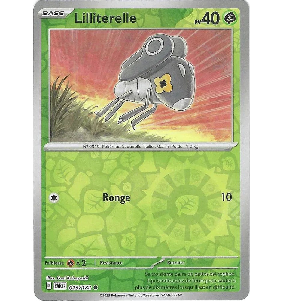 Lilliterelle 013/182 Reverse