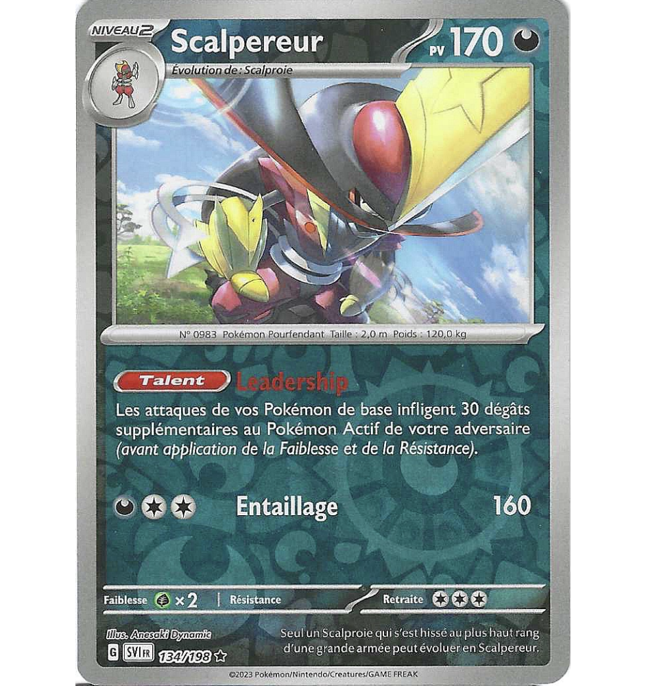 Scalpereur 134/198 Reverse