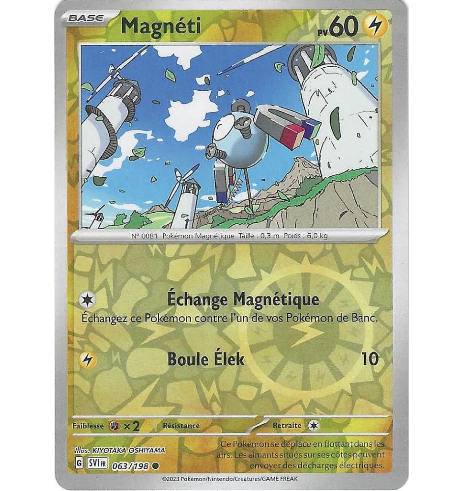 Magnéti 063/198 Reverse SV1 Ecarlate Et Violet