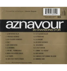 CD Charles Aznavour 20 chansons d'Or