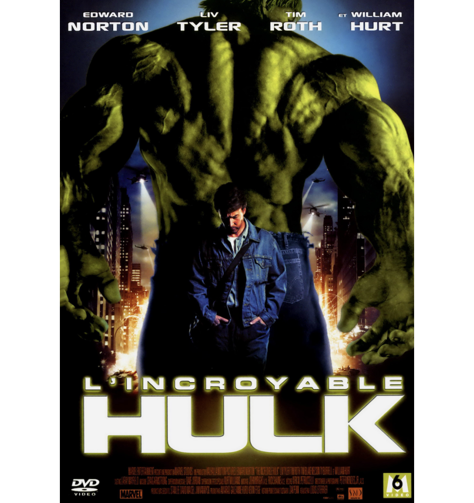 DVD l'Incroyable Hulk