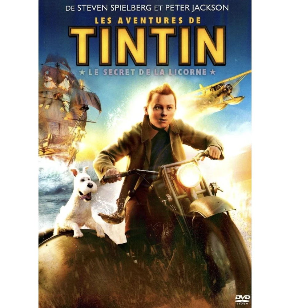 DVD Les Aventures De Tintin Le Secret De La Licorne
