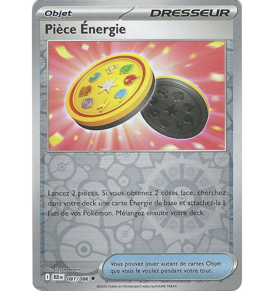 Dresseur Pièce Energie 081/086 Reverse