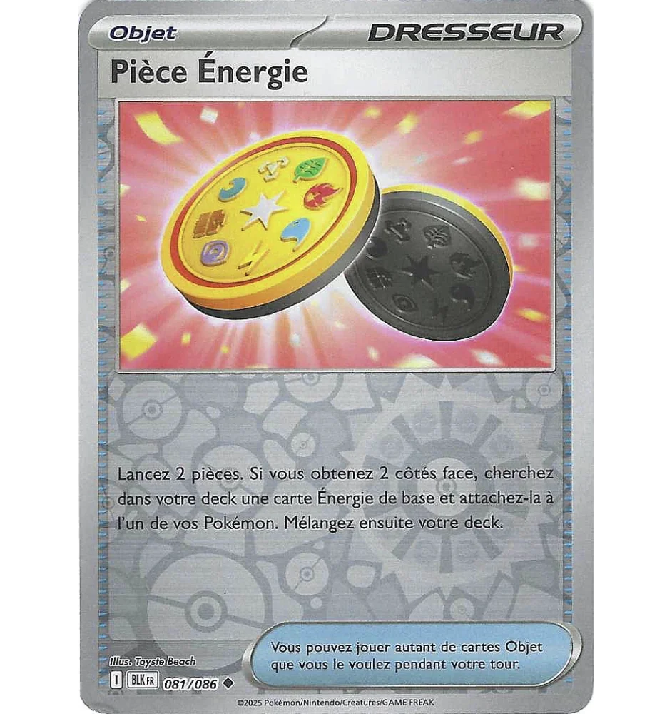 Dresseur Pièce Energie 081/086 Reverse
