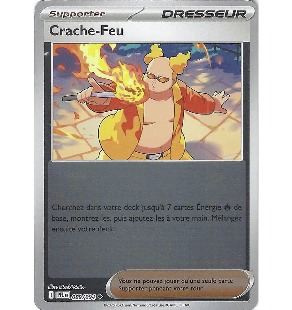 Dresseur Crache-Feu 089/094 Reverse PFL Flammes Fantasmagoriques