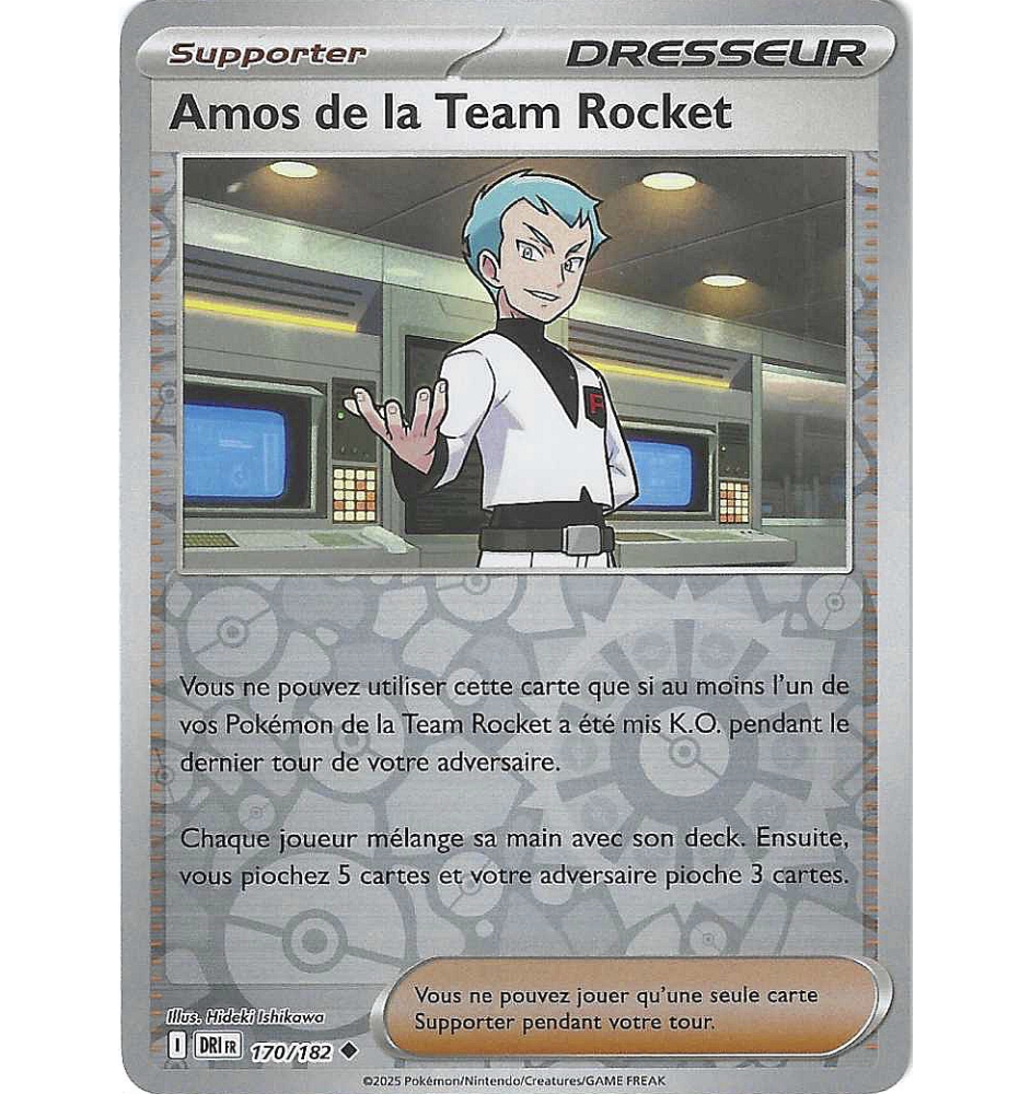 Dresseur Amos De La Team Rocket 170/182 Reverse