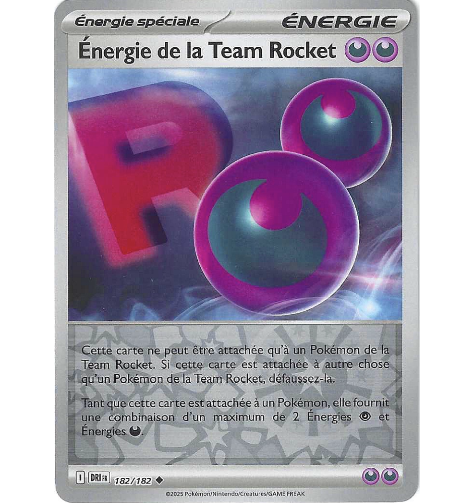Dresseur Energie De La Team Rocket 182/182 Reverse