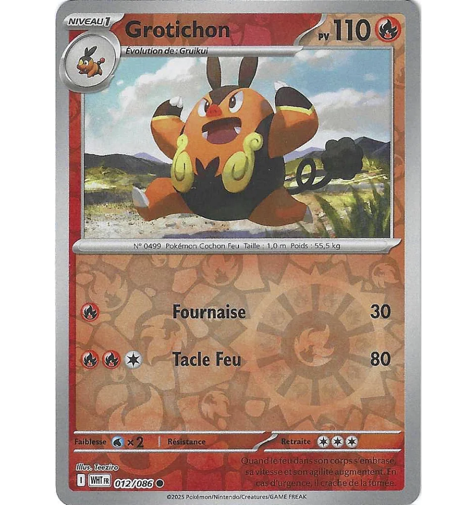 Grotichon 012/086 Reverse WHT Flamme Blanche