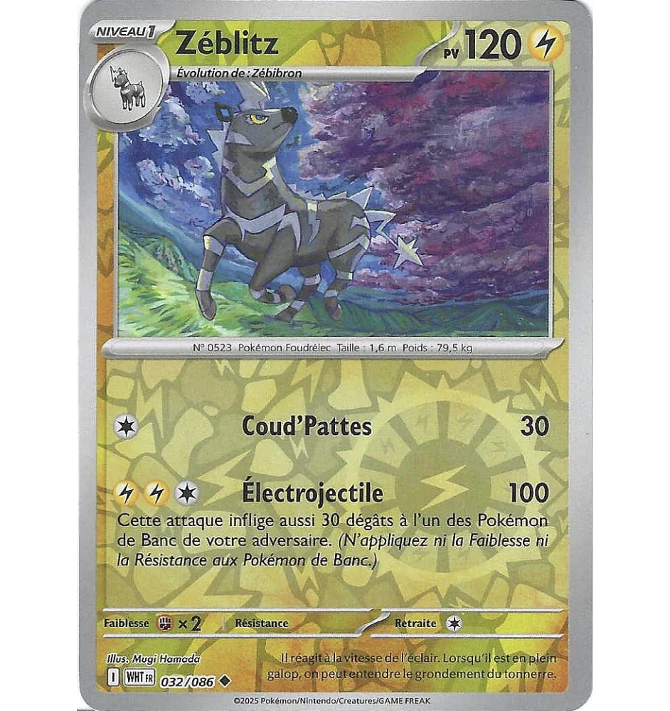 Zéblitz 032/086 Reverse WHT Flamme Blanche