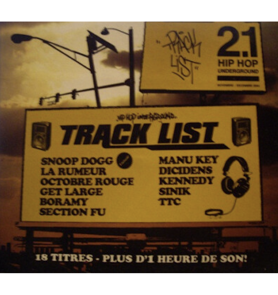 CD Track List 2.1 Hip Hop Underground