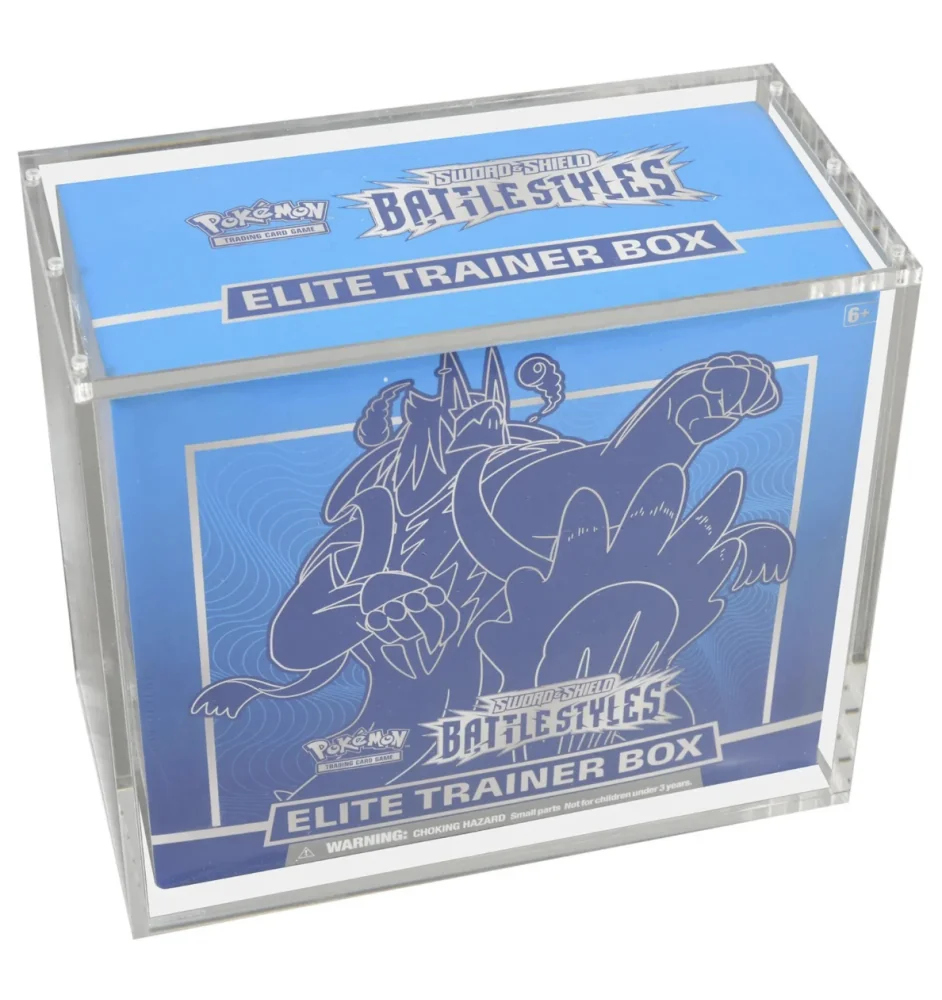Protection Acrylique Case Pour ETB Coffret Dresseur d'Elite Pokemon Magnétique