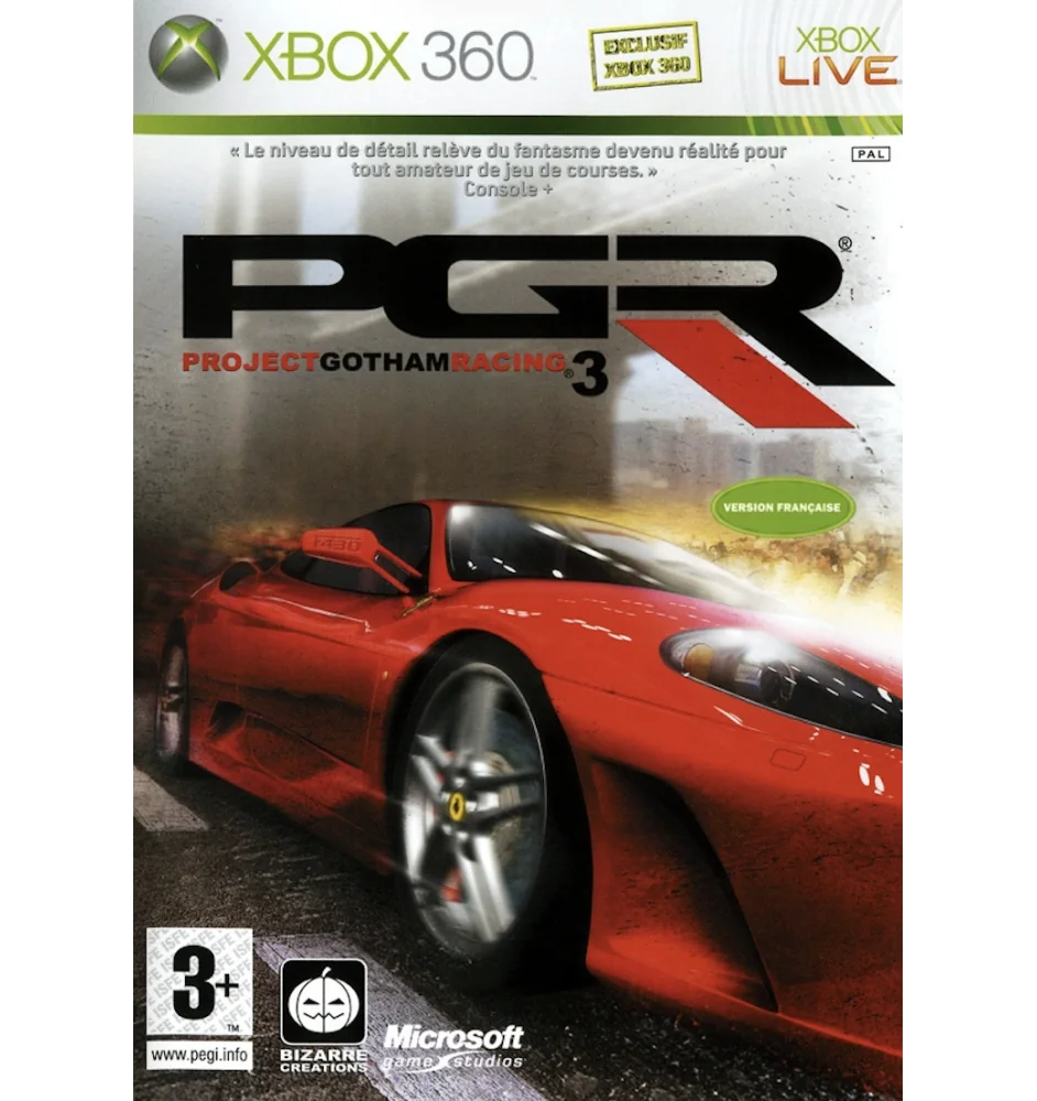 Xbox 360 Project Gotham Racing 3 Cib