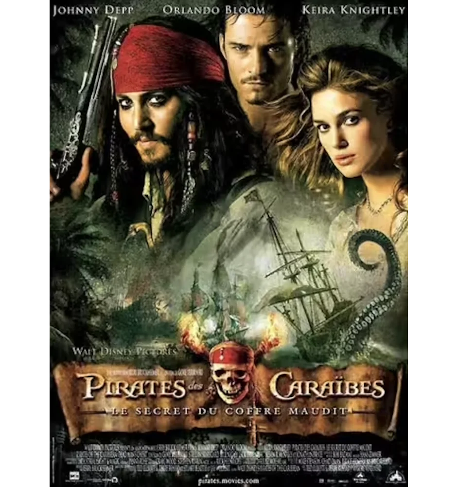 DVD Pirates des caraibes 2 le secret du coffre maudit