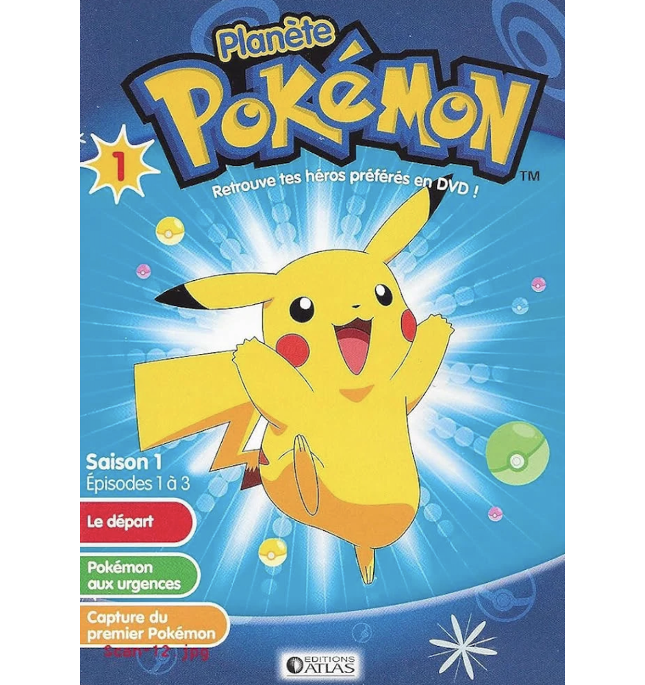 DVD Planete Pokemon saison 1 ep 1 à 3