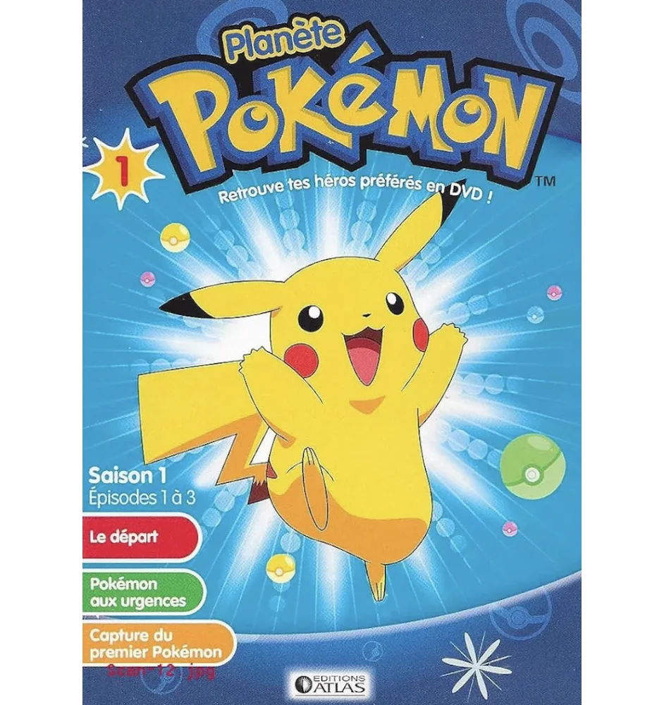 DVD Planete Pokemon saison 1 ep 1 à 3