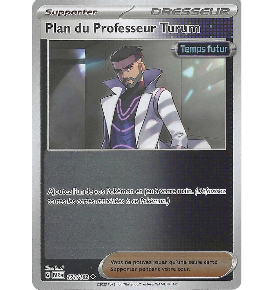 Dresseur Plan Du Professeur Turum 171/182 Reverse