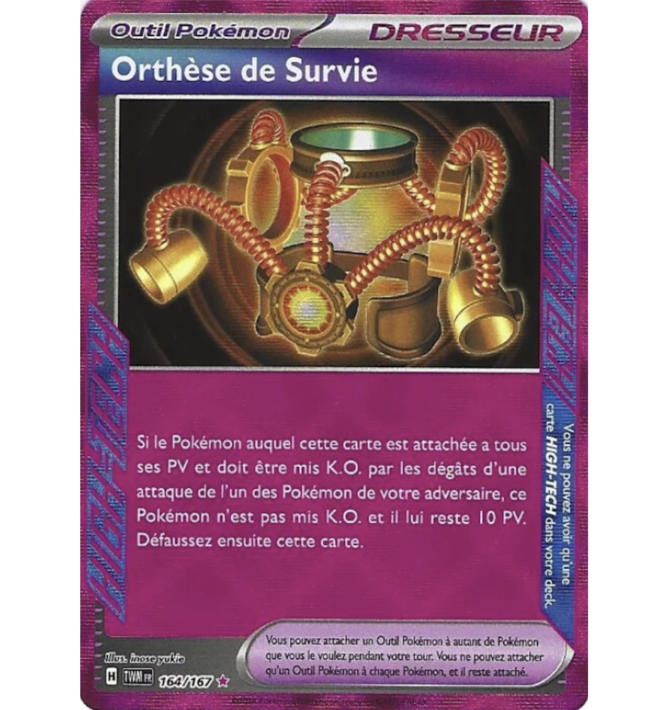 Dresseur Orthèse De Survie 164/167