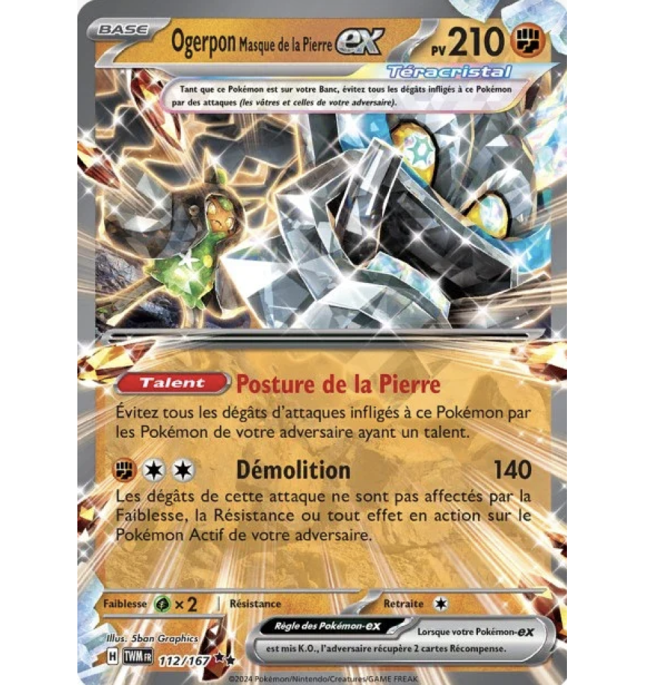 Ogerpon Ex Masque De La Pierre 112/167