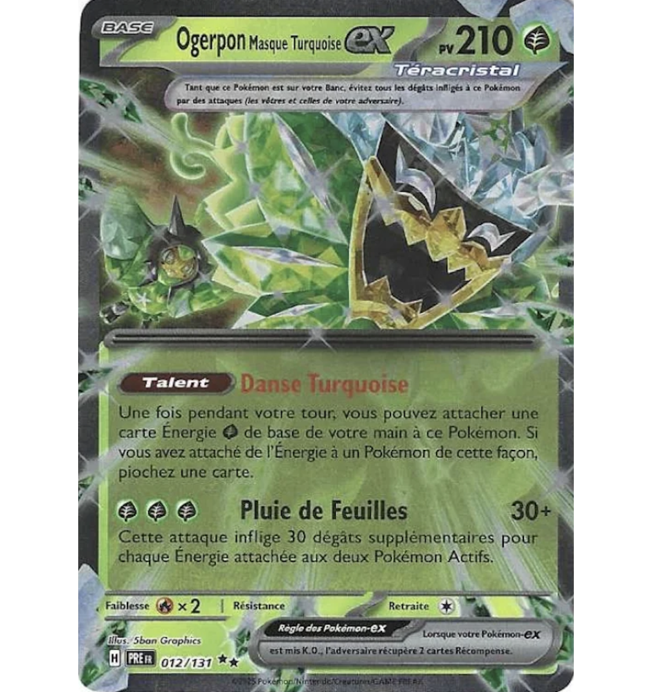 Ogerpon Ex Masque Turquoise 012/131