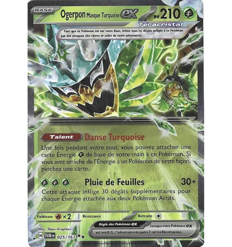 Ogerpon Masque Turquoise Ex 025/167