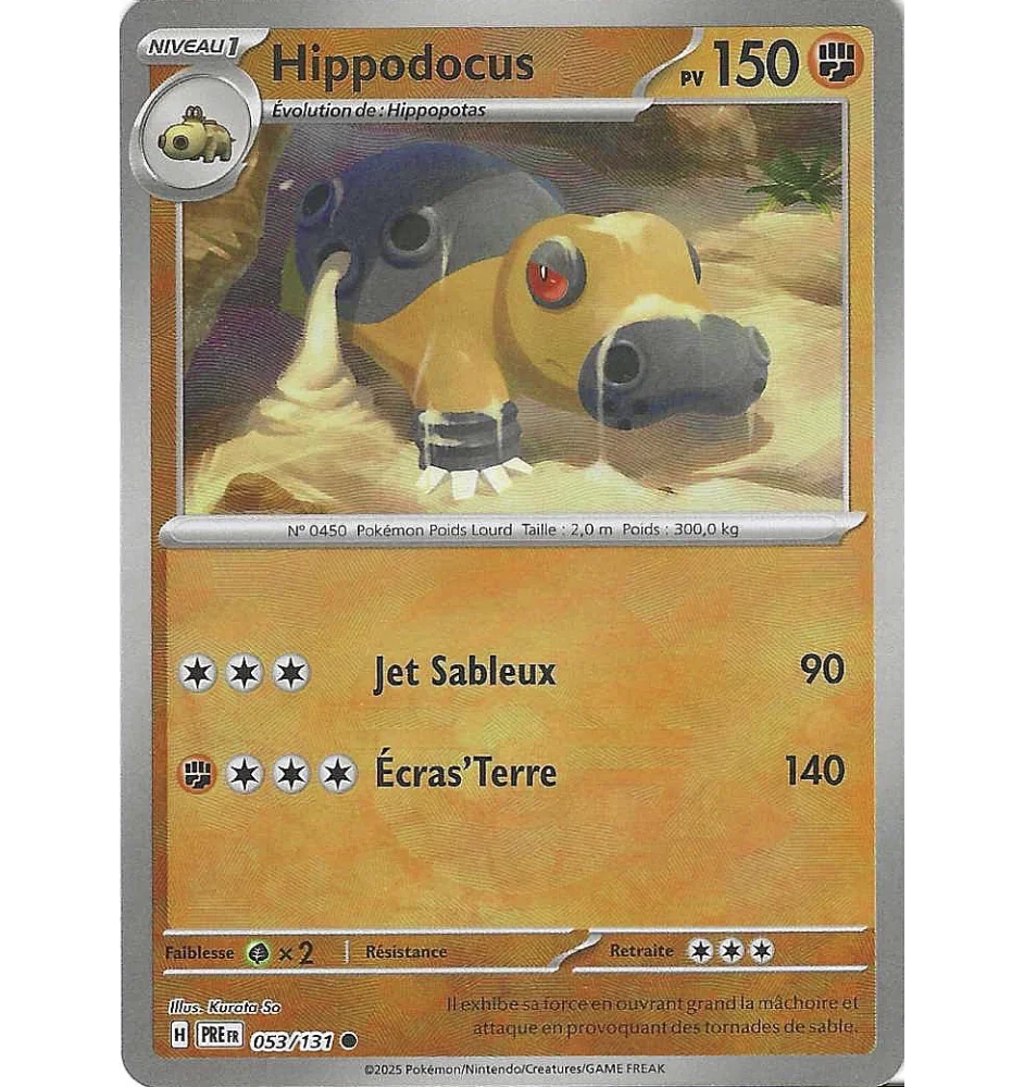 Hippodocus 053/131 Reverse Pokeball