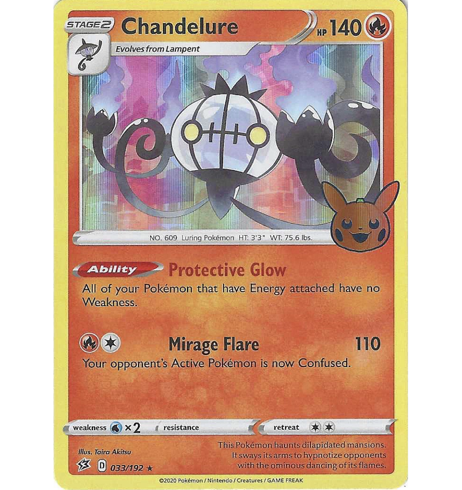 Chandelure 033/192 Holo Stamp