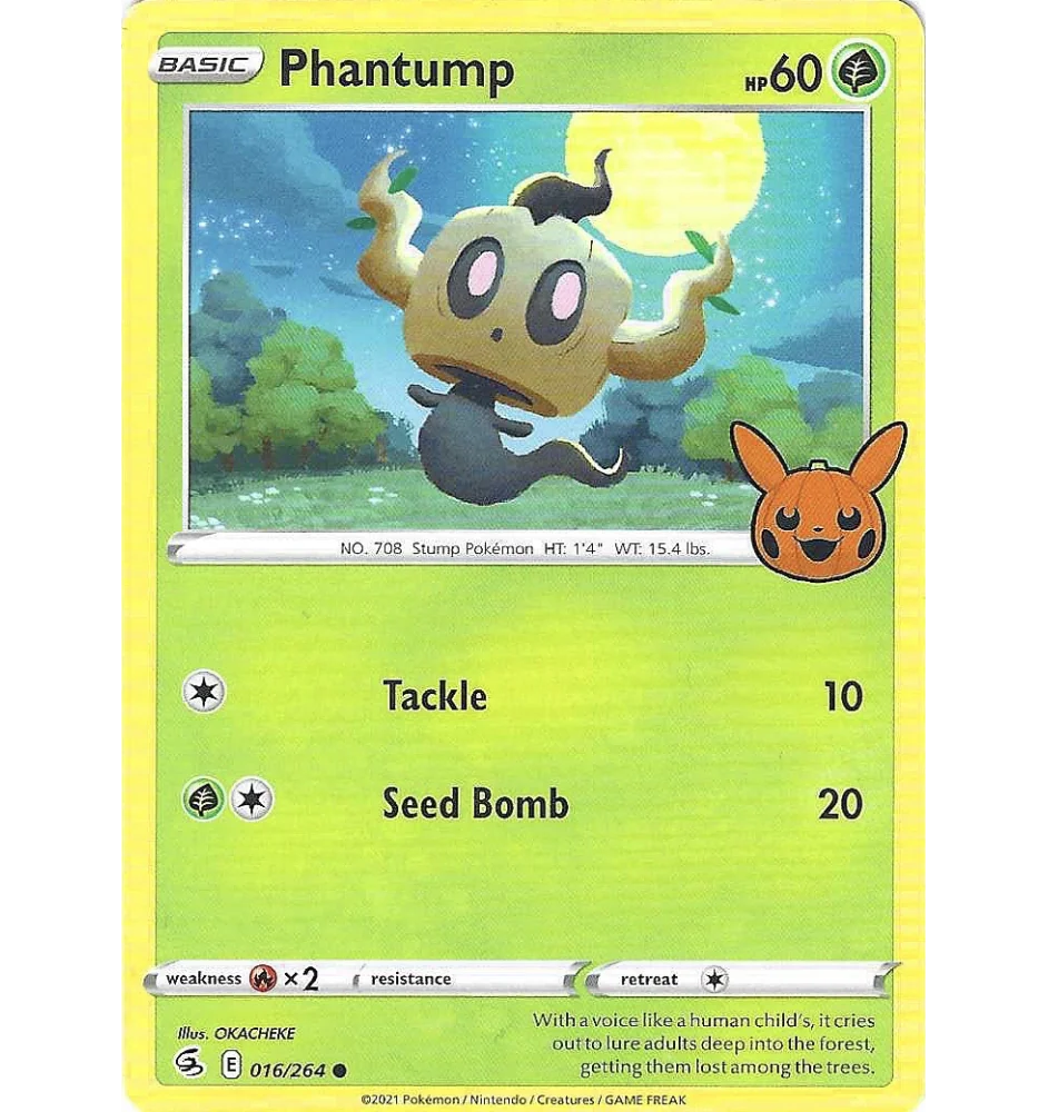 Phantump 016/264 Stamp FST Poing de Fusion EB08