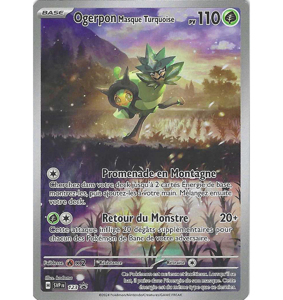 Ogerpon Masque Turquoise 123 Promo