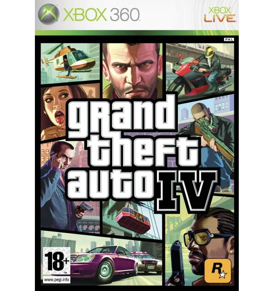 Xbox 360 Grand Theft Auto IV Sn