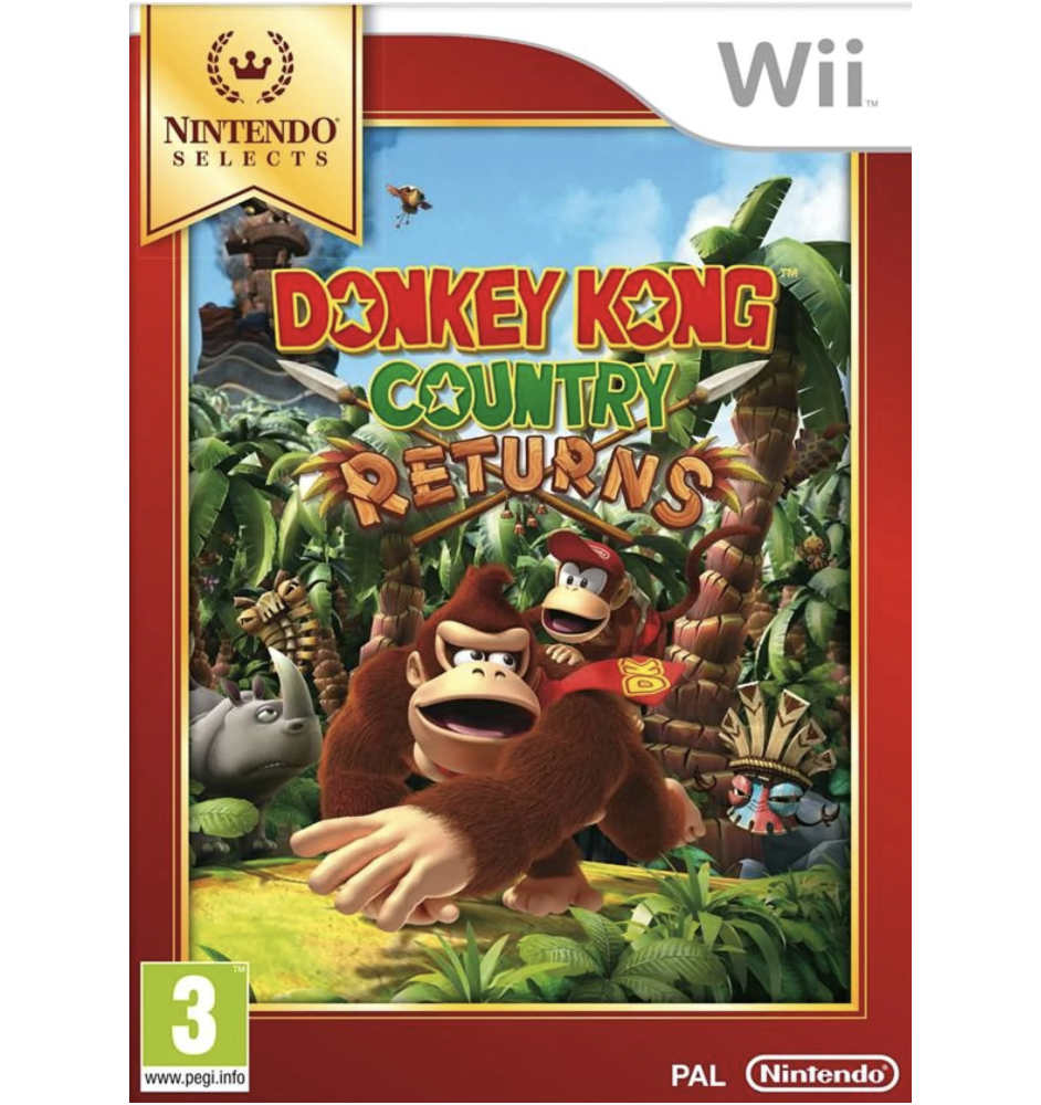 WII Donkey Kong Country Returns Nintendo Select Cib