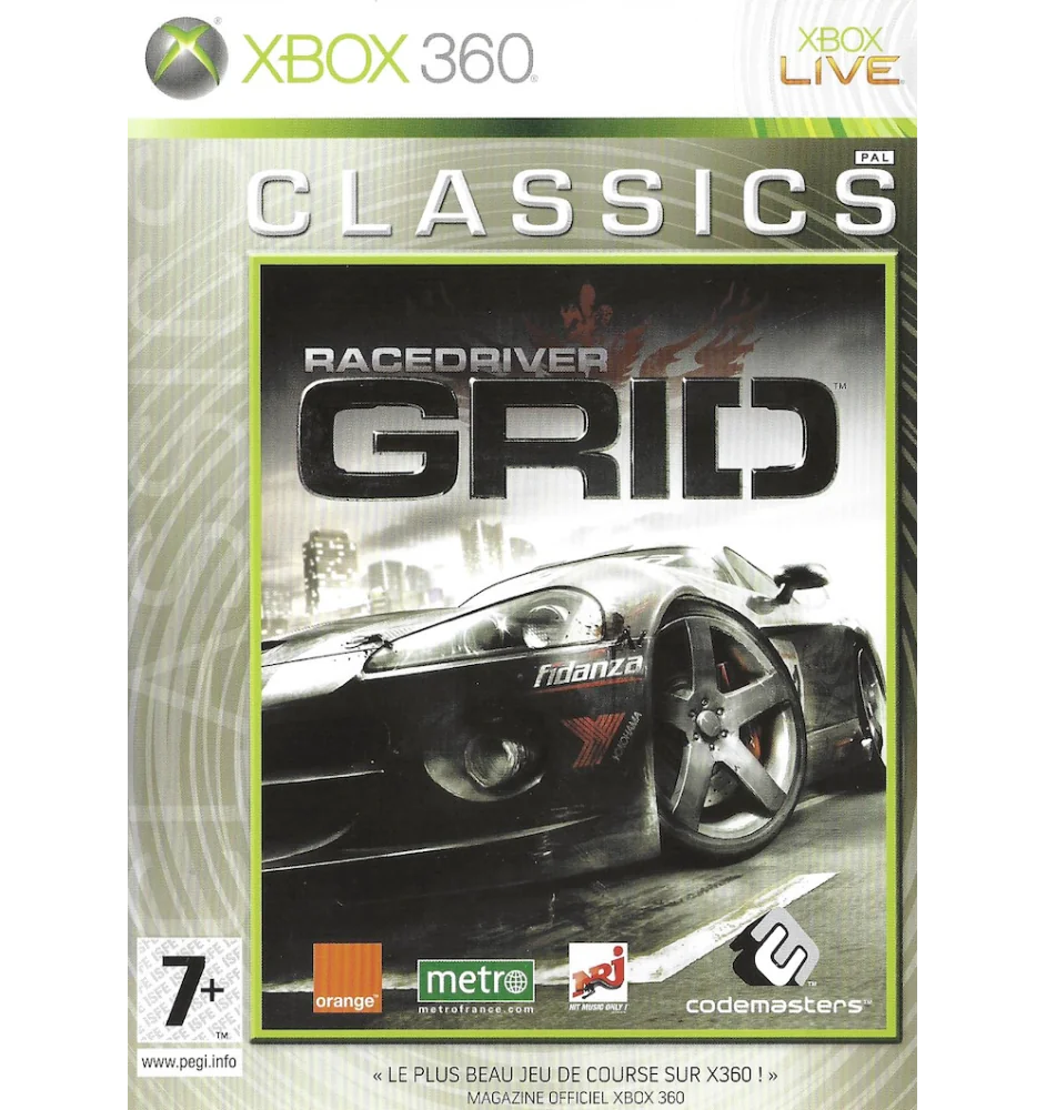 Xbox 360 Grid Race driver Classics Cib