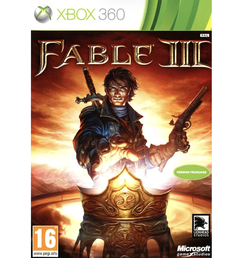 Xbox 360 Fable III Cib
