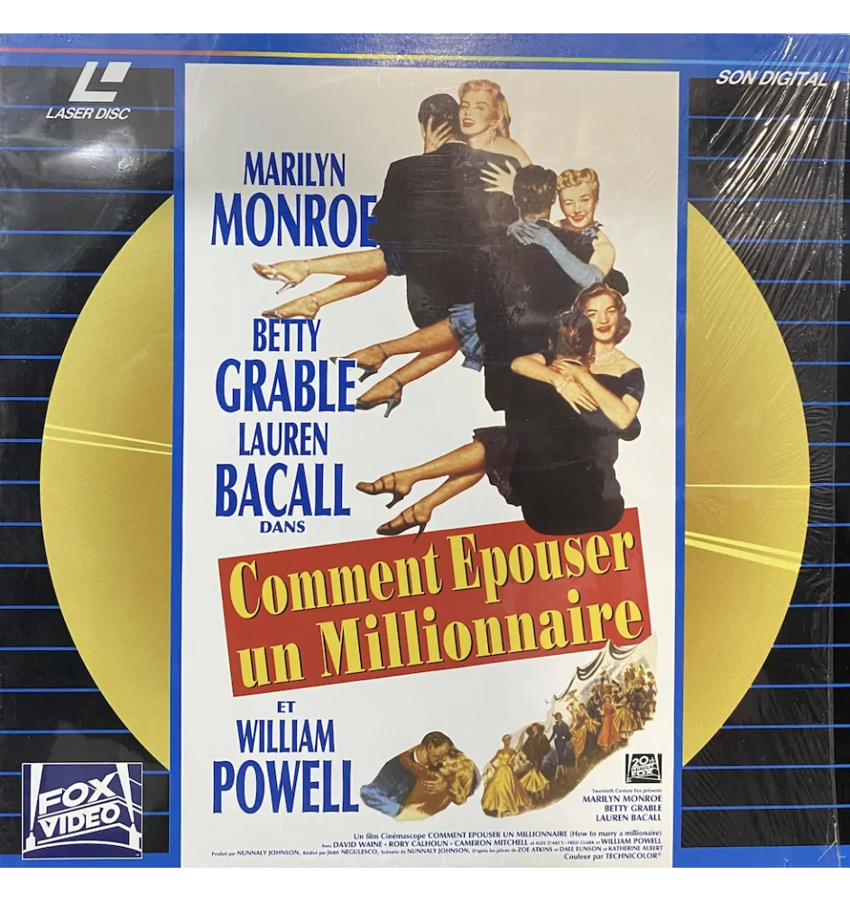 Laserdisc cdv Comment épouser un millionnaire vf