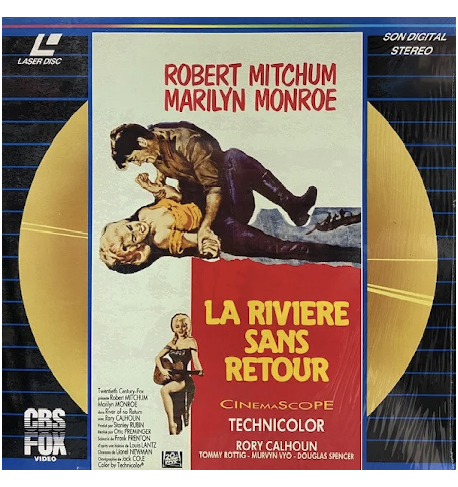Laserdisc cdv La rivière sans retour vf
