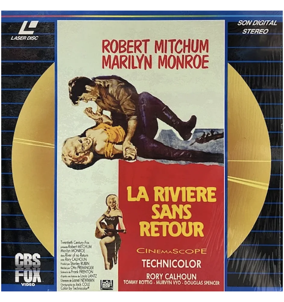 Laserdisc cdv La rivière sans retour vf